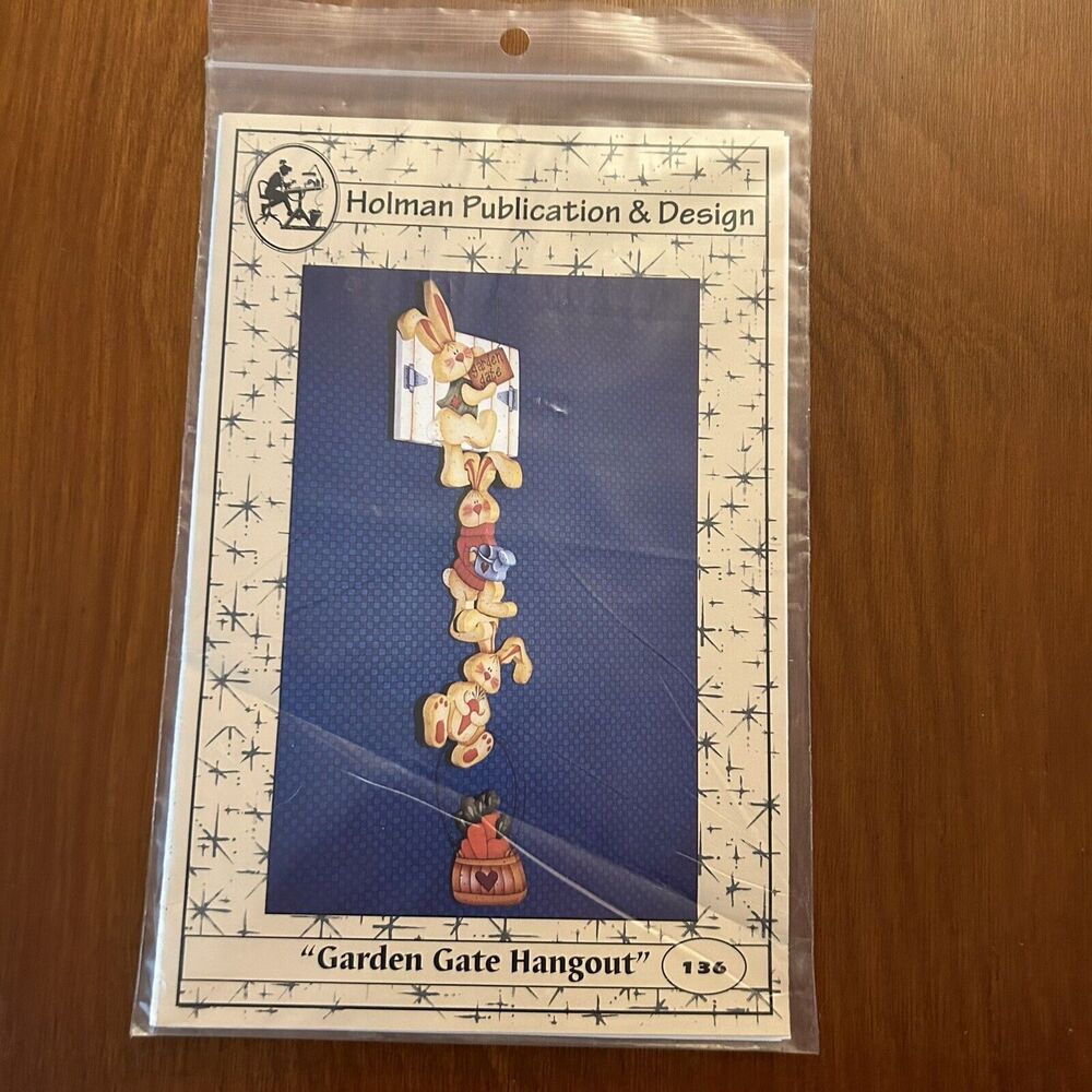Holman Publication & Design #136 Garden Gate Hangout Pattern/Instructions Vtg